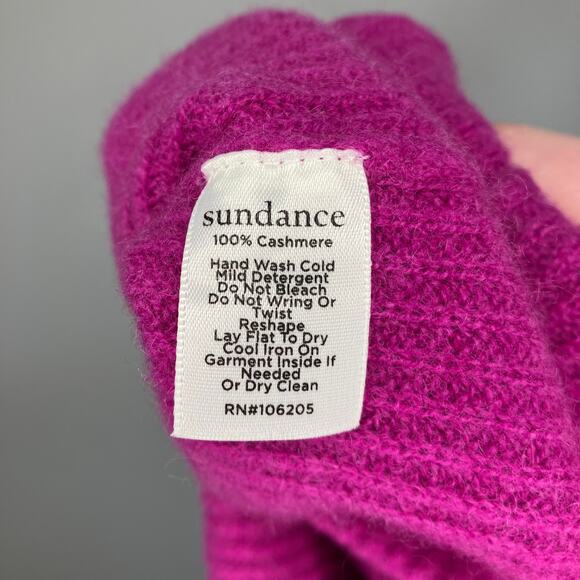 NWT SUNDANCE Jovie Cashmere Sweater Orchid Purple XL - Picture 6 of 6